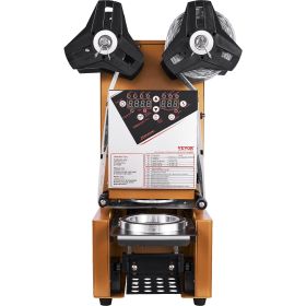 VEVOR Fully Automatic Cup Sealing Machine, 500-650 Cups/H, Cup Sealer Machine for 190 mm Tall & 90/95 mm Cup