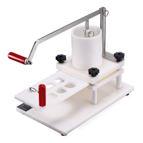 VEVOR Commercial Burger Patty Maker, 3 Convertible Mold(2/4/5-inch) Manual Beef Patty Maker, 1.5KG Large-Capacity Hopper Hamburger Press Machine