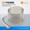 VEVOR Aquarium Vacuum Gravel Cleaner, 33 ft PVC Hose Fish Tank Vacuum Gravel Cleaner, Siphon Fish Tank Cleaner Vacuum, 3 Types of Brass Adapters