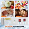 VEVOR Fried Ice Cream Roll Machine, 11" x 9.5" Stir-Fried Ice Cream Pan, Stainless Steel Rolled Ice Cream Maker with Compressor and 2 Scrapers