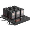 VEVOR Restaurant Pager System, Wireless 400m Long Range Lineup Waiting Queue Signal, Guest Customer Calling Beepers with Vibration & Flashing